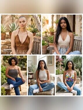 POL, Skims Women's Mixed Camisole & Crop Top Bundle - Different sizes and Brands
